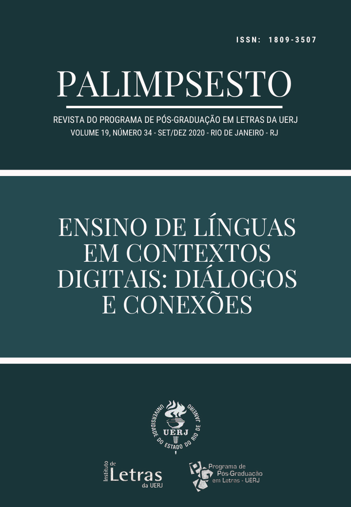 					Visualizar v. 19 n. 34 (2020): Ensino de Línguas em contextos digitais: diálogos e conexões
				