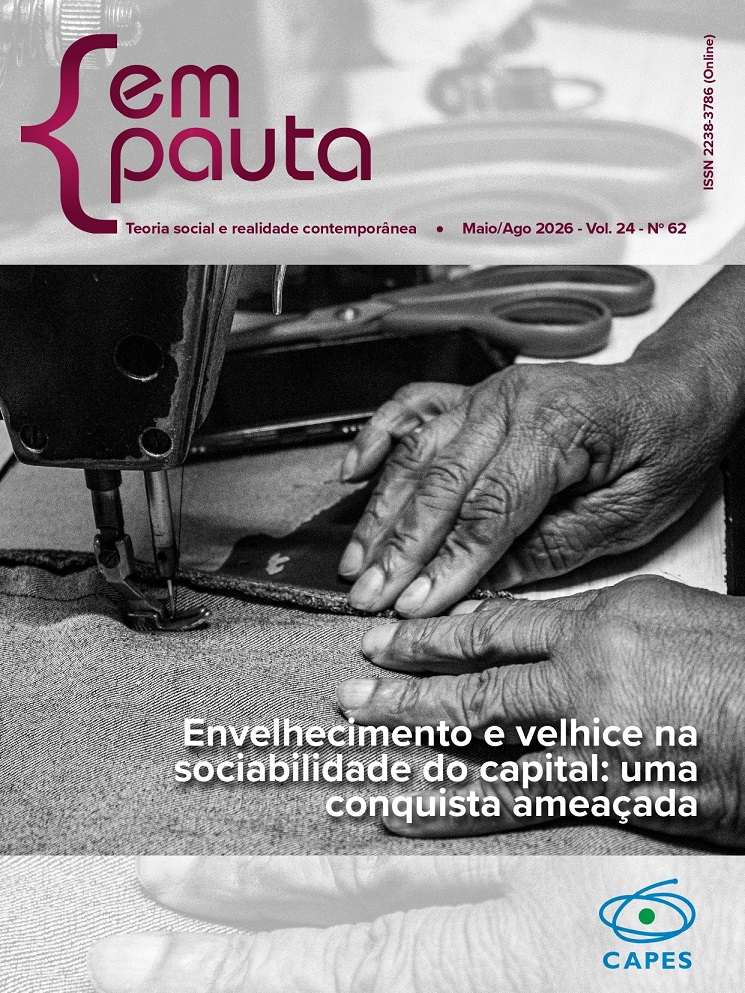 					Ver Núm. 62 (2026): Serviço Social, Envelhecimento e Direitos 
				