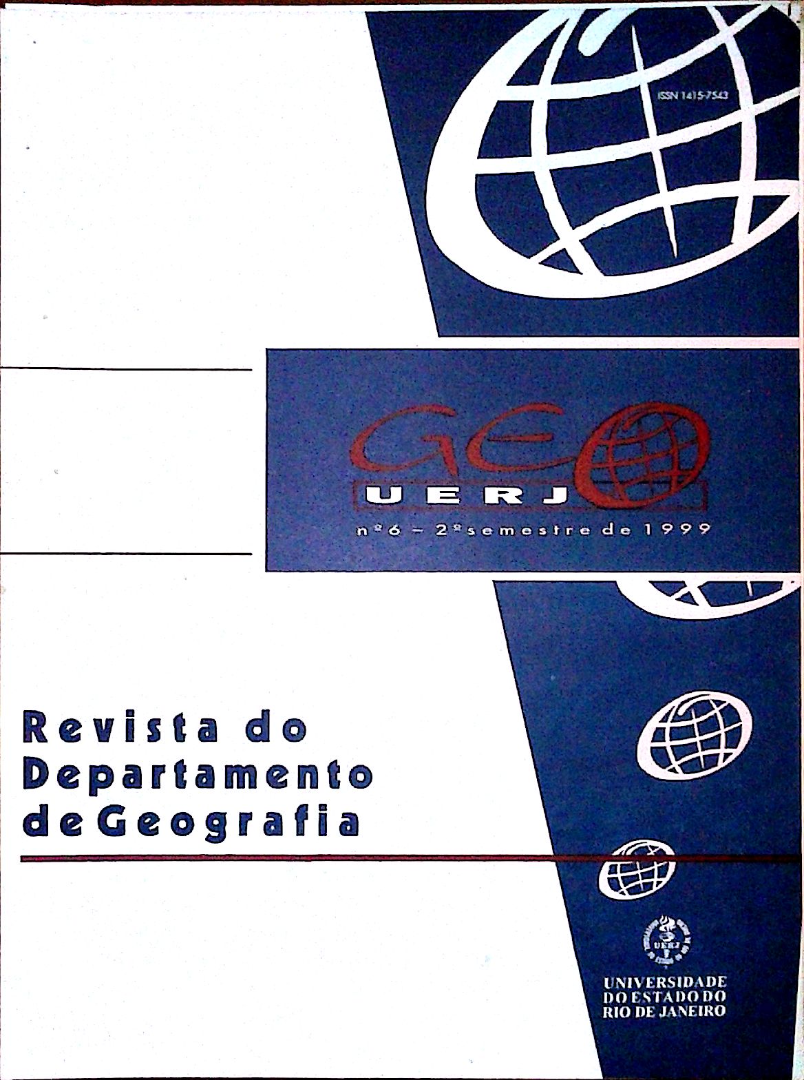 					Visualizar n. 6 (1999): Revista GeoUerj - Junho 1999
				