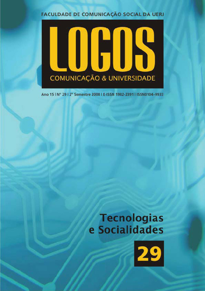 					Visualizar v. 15 n. 2 (2008): Tecnologias e Socialidades
				