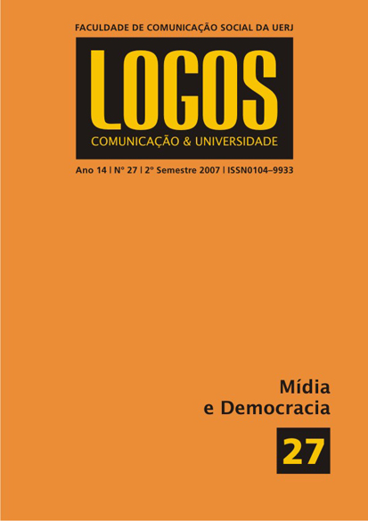 					Visualizar v. 14 n. 2 (2007): Mídia e Democracia
				