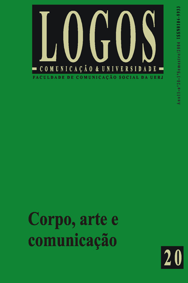 					Visualizar v. 11 n. 1 (2004): Corpo, arte e comunicação
				