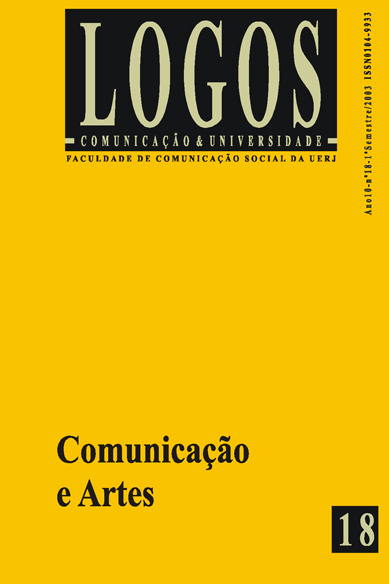 					Visualizar v. 10 n. 1 (2003): Comunicação e artes
				