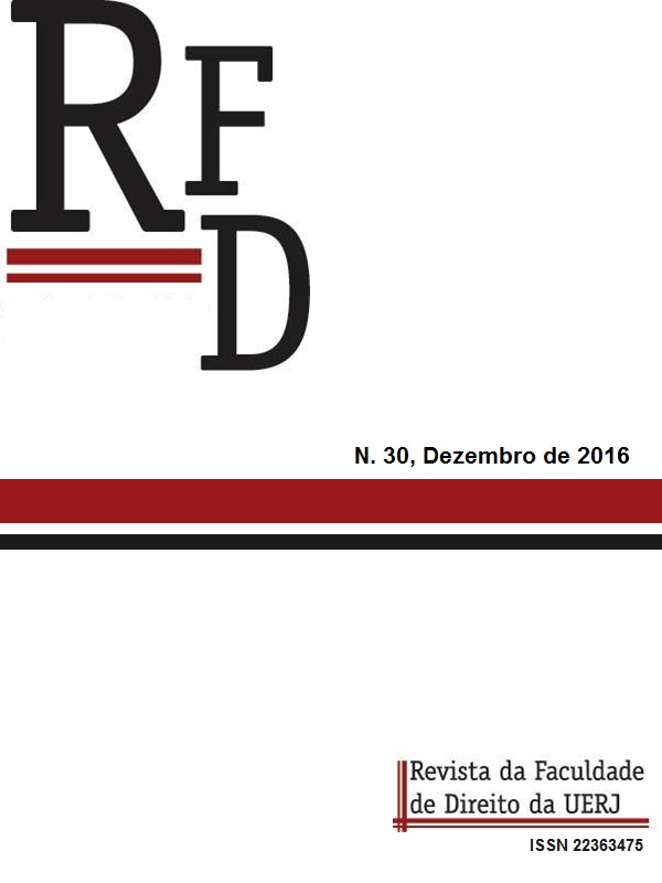 					Visualizar n. 30 (2016): Revista da Faculdade de Direito da UERJ - RFD
				