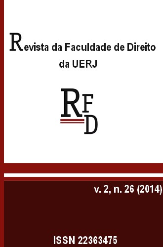 					Visualizar n. 26 (2014): Revista da Faculdade de Direito de UERJ-RFD
				