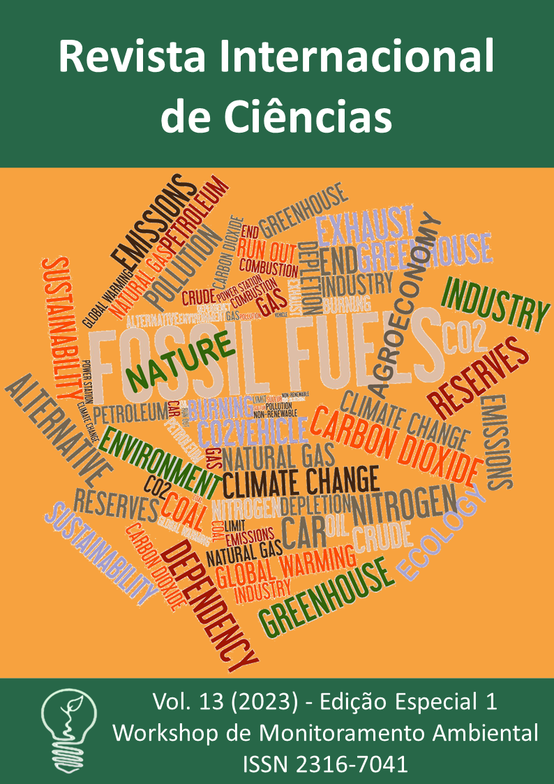 					Visualizar v. 13 n. 1 (2023): Edição Especial 1 - Workshop de Monitoramento Ambiental
				