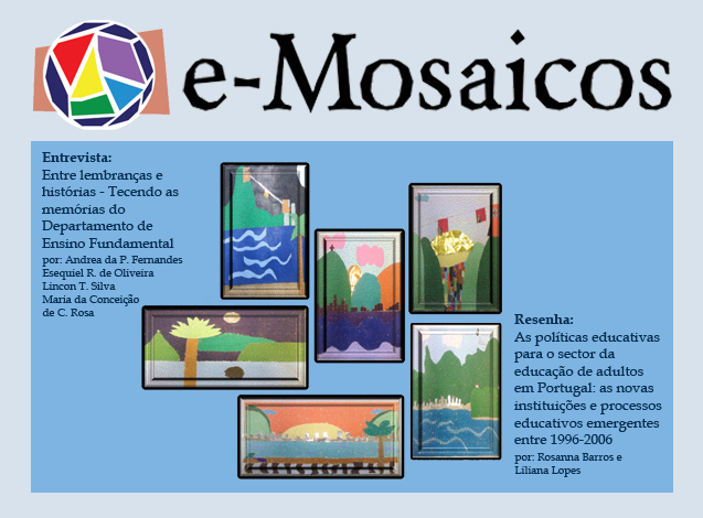 					Visualizar v. 3 n. 5 (2014): e-Mosaicos
				