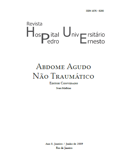 					Visualizar v. 8 n. 1 (2009): Abdome Agudo Não Traumático
				