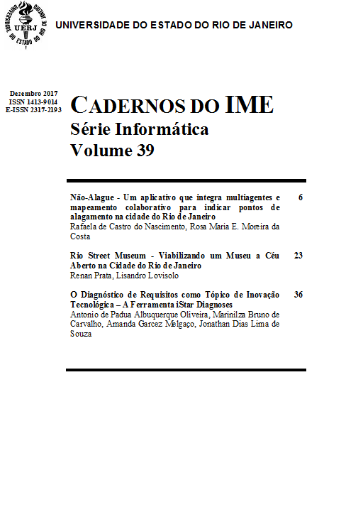 					View Vol. 39 (2017): CADERNOS DO IME Série Informática Volume 39 (Dezembro 2017)
				