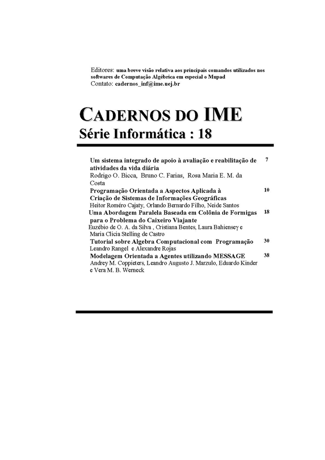 					View Vol. 18 (2005): Julho
				