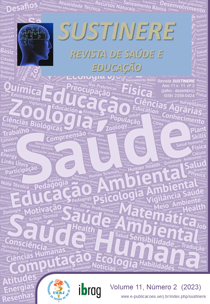 Vigésima edição da Revista SUSTINERE, em seu volume 11, número 1, de 2023. Para ter acesso ao seu conteúdo, basta clicar em Sumário.