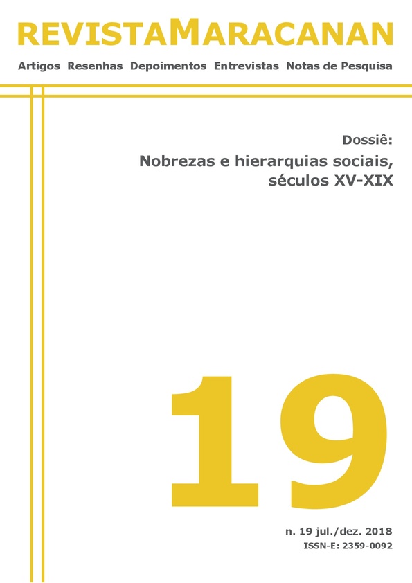 					Visualizar n. 19 (2018): Nobrezas e Hierarquias sociais, séculos XV-XIX
				