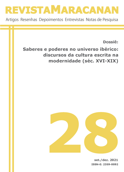 Dossiê n. 28 (2021): Saberes e poderes no universo ibérico: discursos da cultura escrita na modernidade (Séculos XVI-XIX)