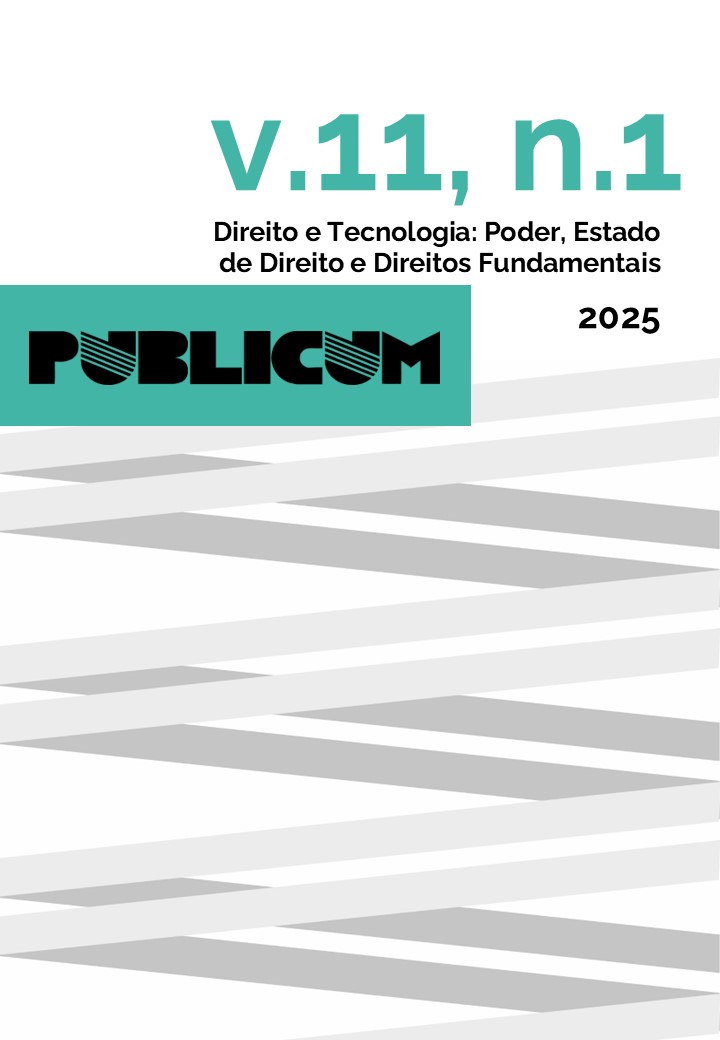 					Προβολή του Τόμ. 11 Αρ. 1 (2025): Dossiê "Direito e Tecnologia"
				